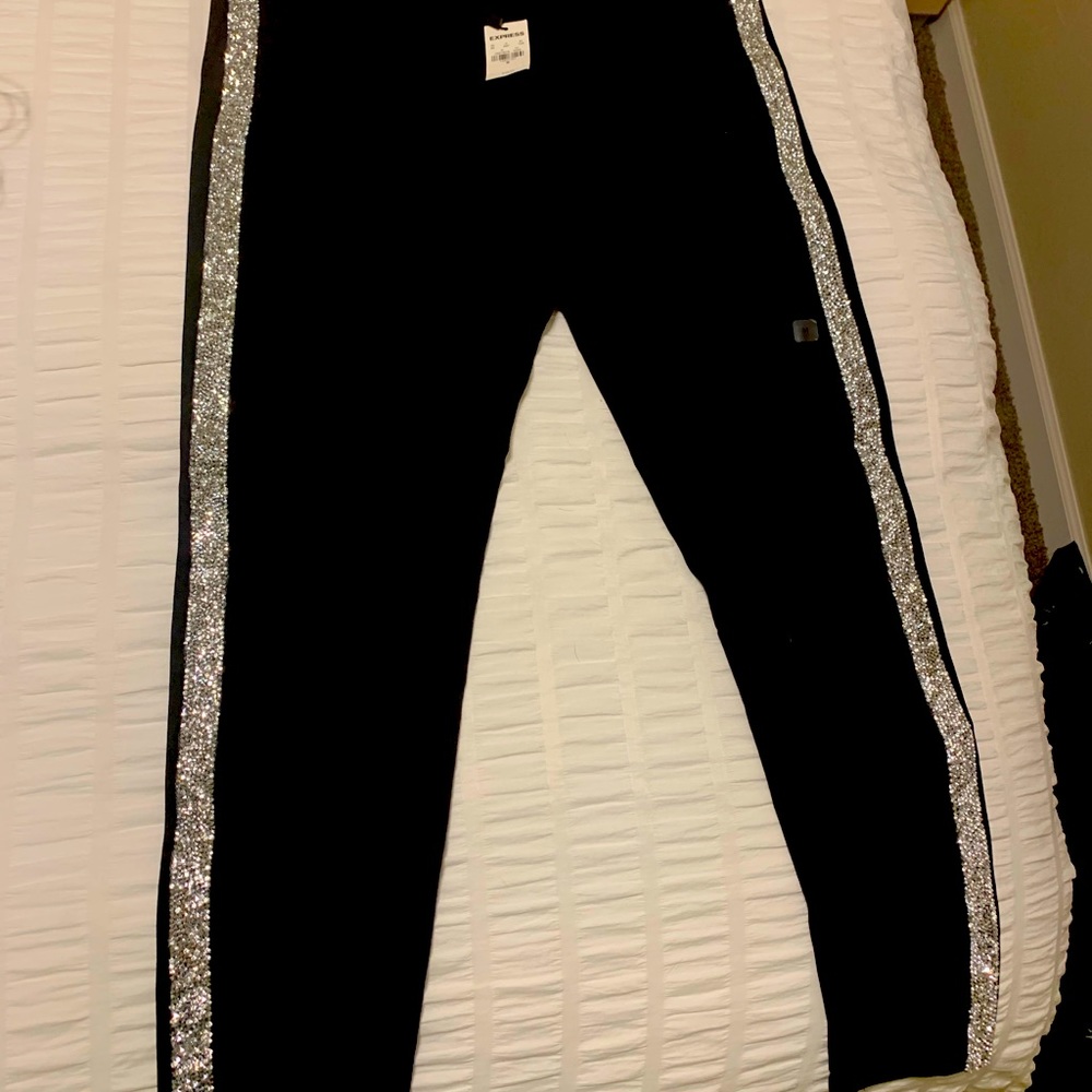 NWT express sequin leggings